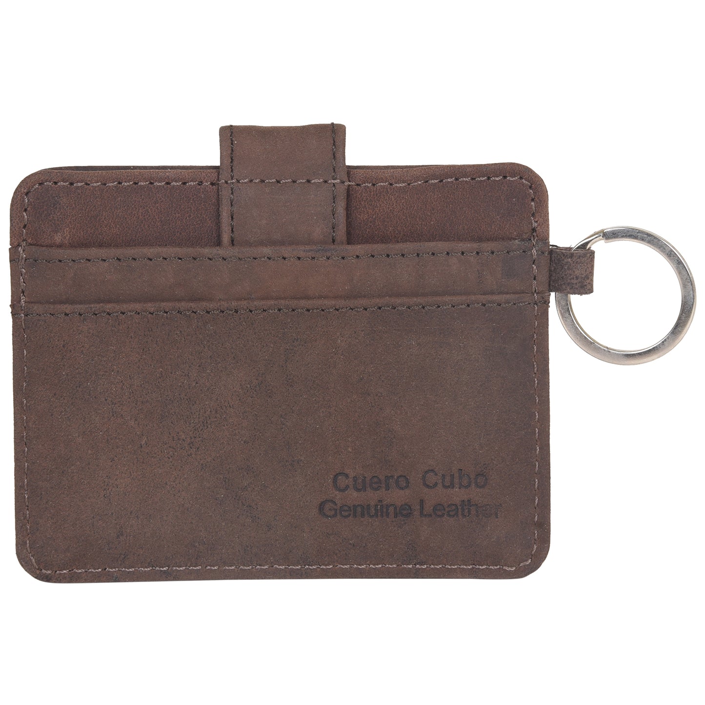 Cuero Cubo Men & Women Formal, Casual,Brown Genuine Leather Money Clip
