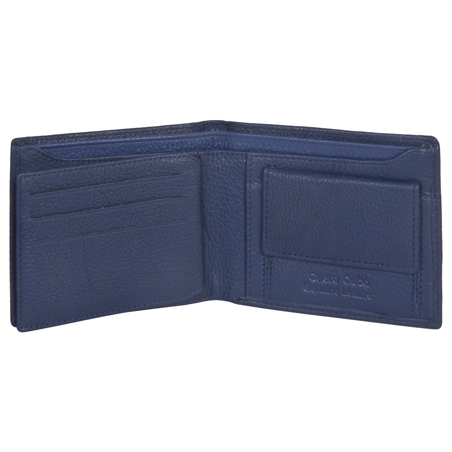 Cuero Cubo Men Formal, Casual, Ethnic, Evening/Party Blue Genuine Leather Wallet