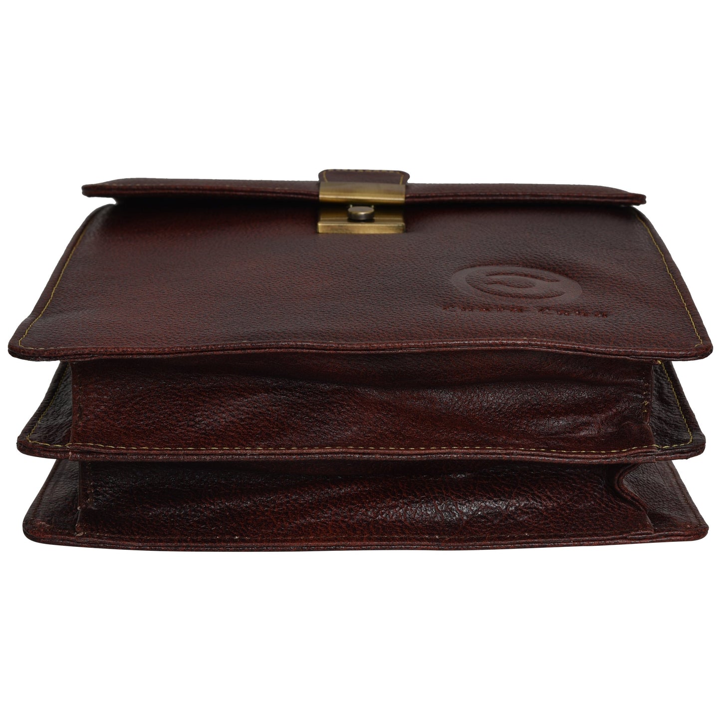Cuero Cubo Unisex Genuine Leather Sling Bag (CC/SB/0001/Brown)