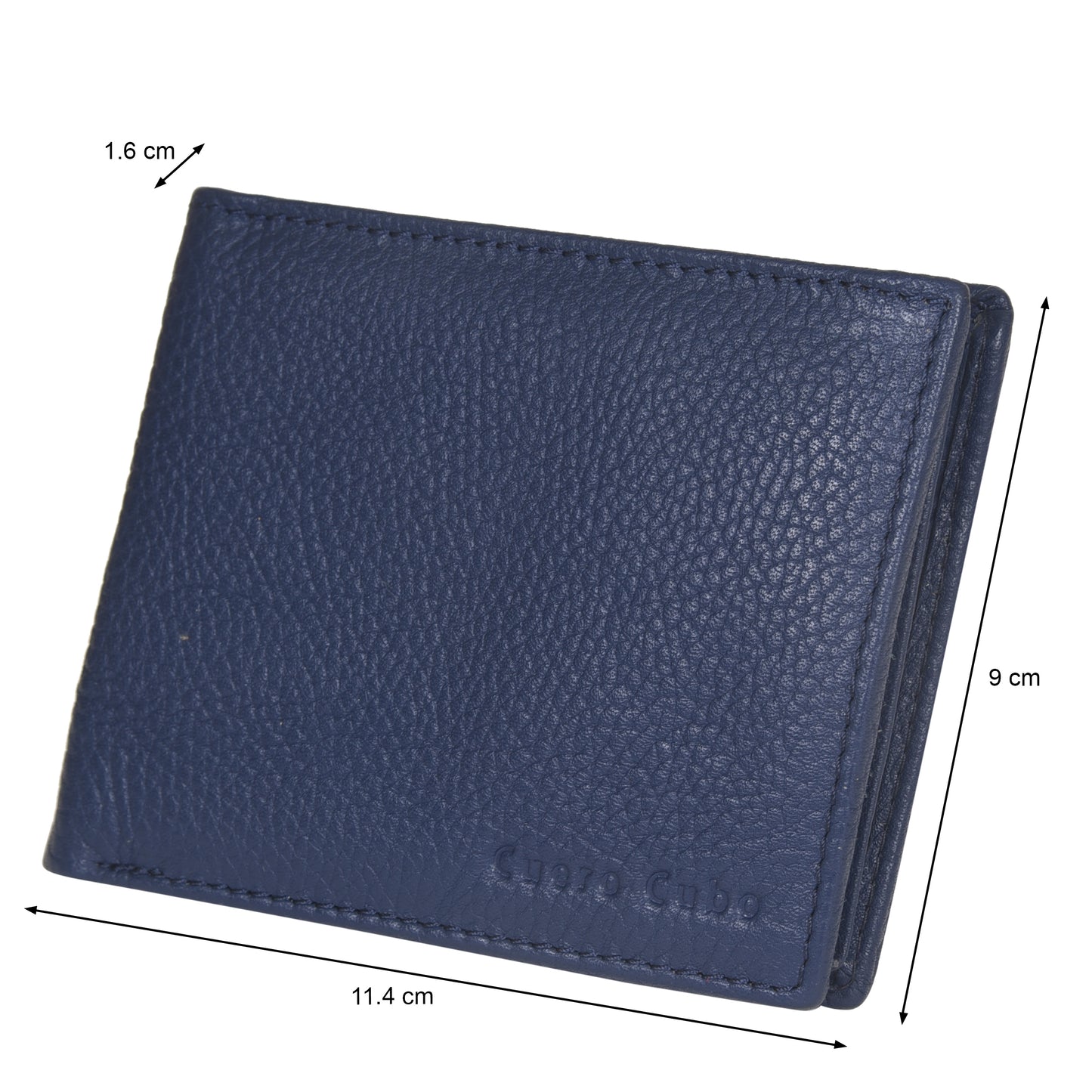 Cuero Cubo Men Formal, Casual, Ethnic, Evening/Party Blue Genuine Leather Wallet