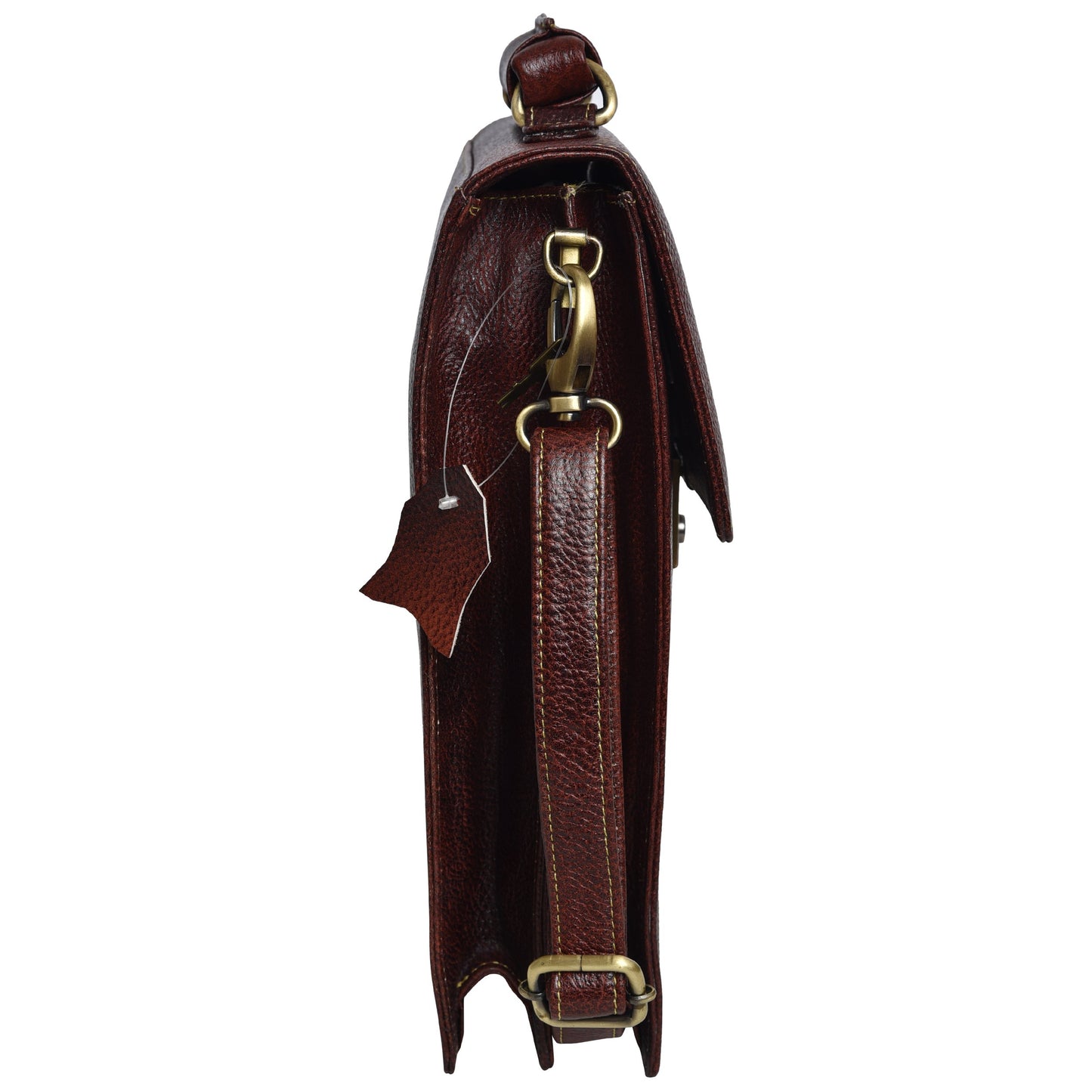 Cuero Cubo Unisex Genuine Leather Sling Bag (CC/SB/0001/Brown)