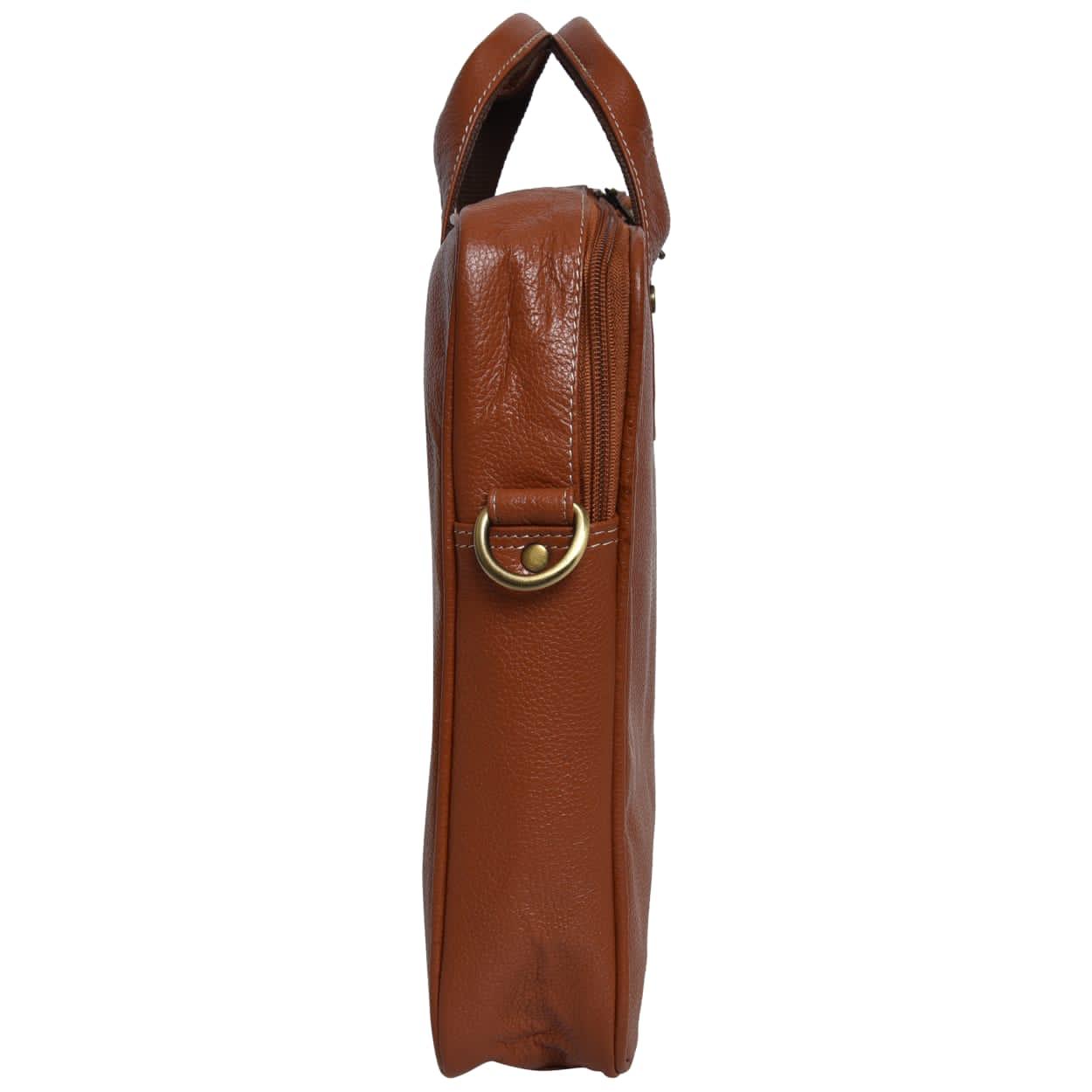 Cuero Cubo 14 Inch Laptop Bag Original Leather Waterproof Laptop Sleeve/Cover (Tan)