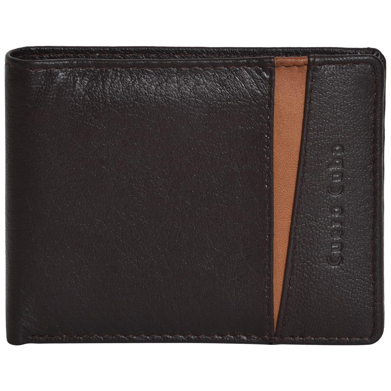Cuero Cubo Men Brown Genuine Leather Wallet