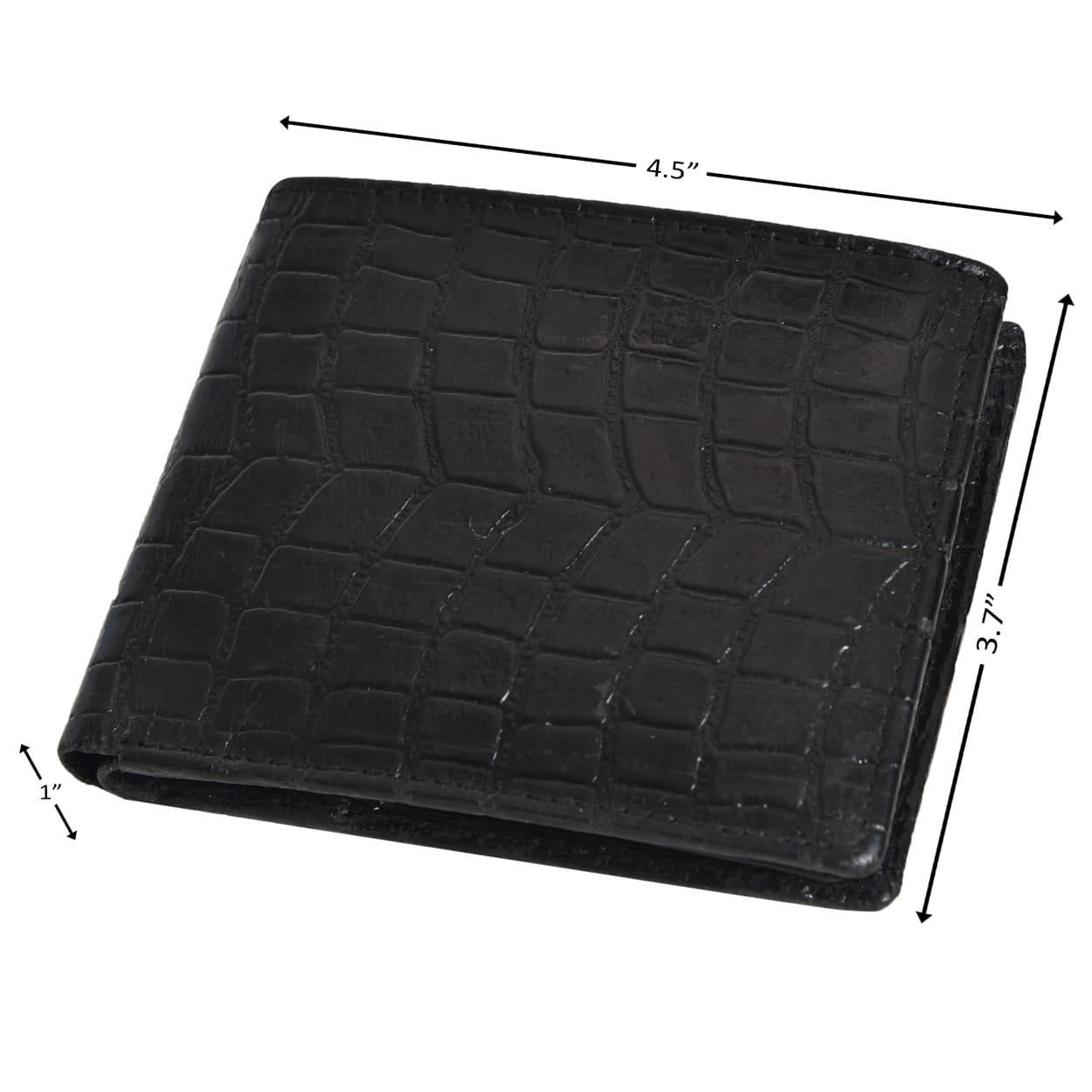 Cuero Cubo Men Casual, Formal, Ethnic, Evening/Party Black Genuine Leather Wallet