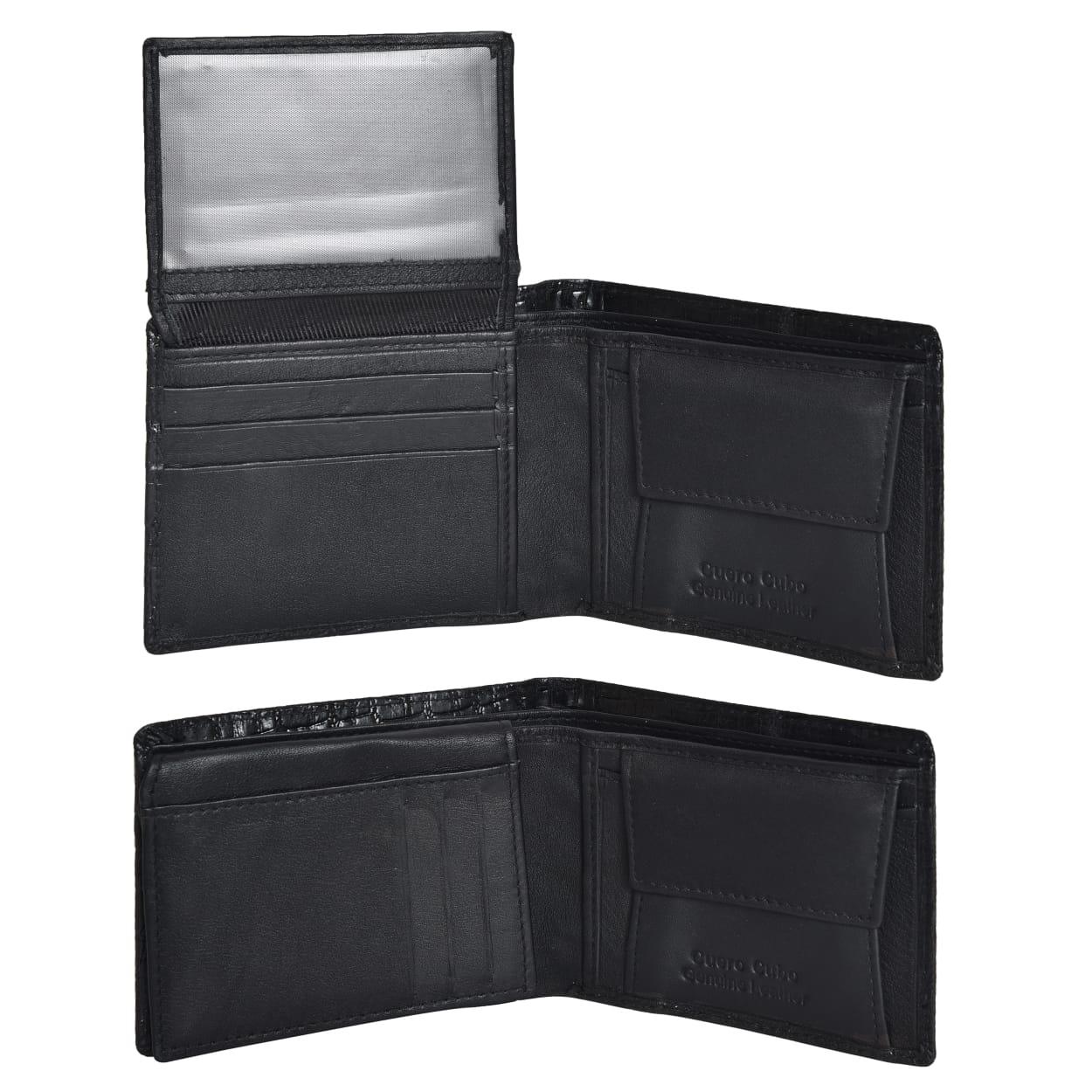 Cuero Cubo Men Casual, Formal, Ethnic, Evening/Party Black Genuine Leather Wallet