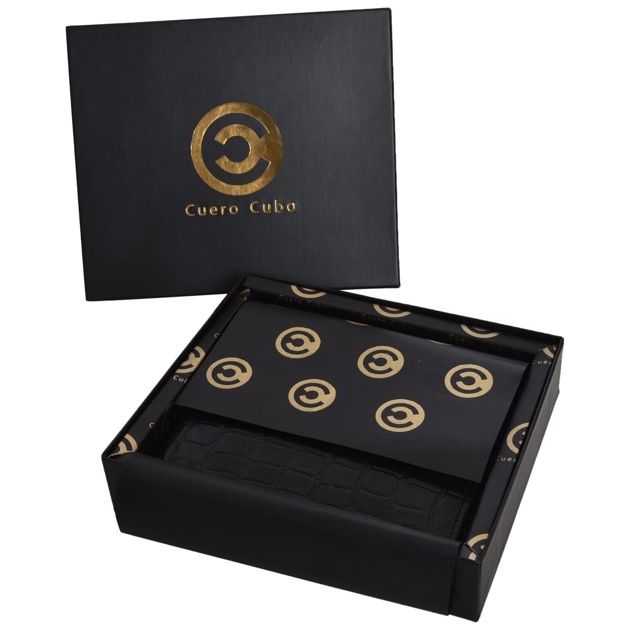 Cuero Cubo Men Casual, Formal, Ethnic, Evening/Party Black Genuine Leather Wallet