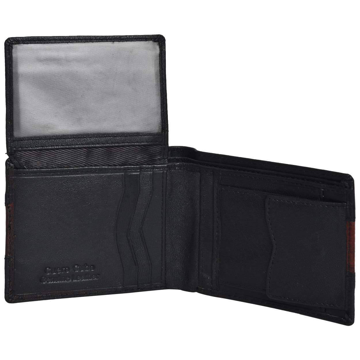 Cuero Cubo Men Formal, Casual, Ethnic, Evening/Party Black Genuine Leather Wallet