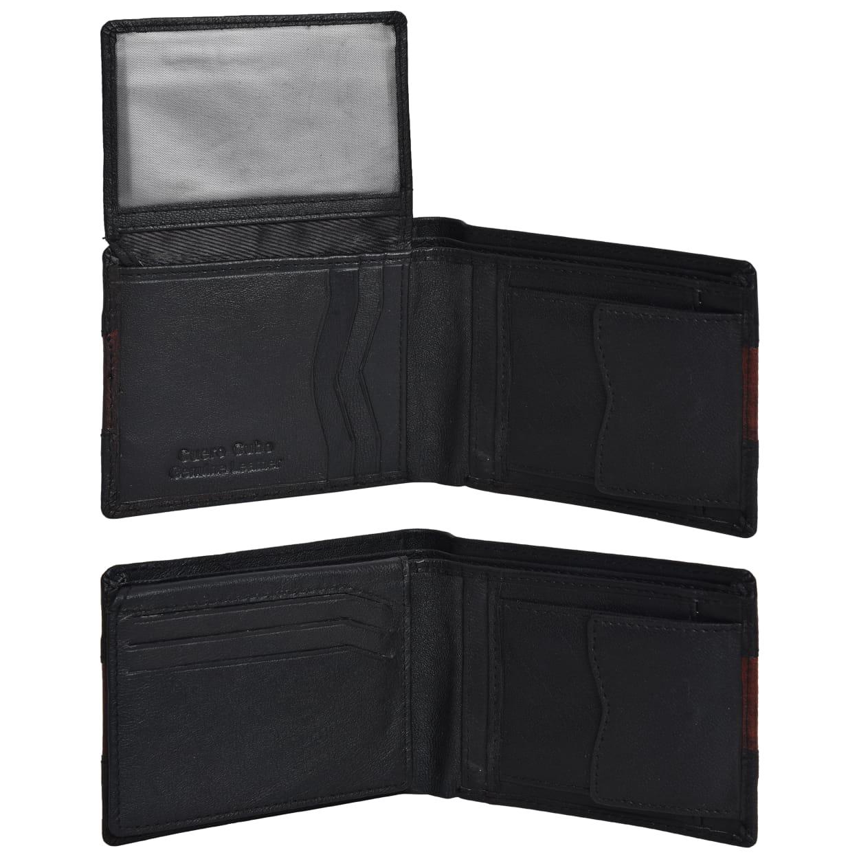 Cuero Cubo Men Formal, Casual, Ethnic, Evening/Party Black Genuine Leather Wallet