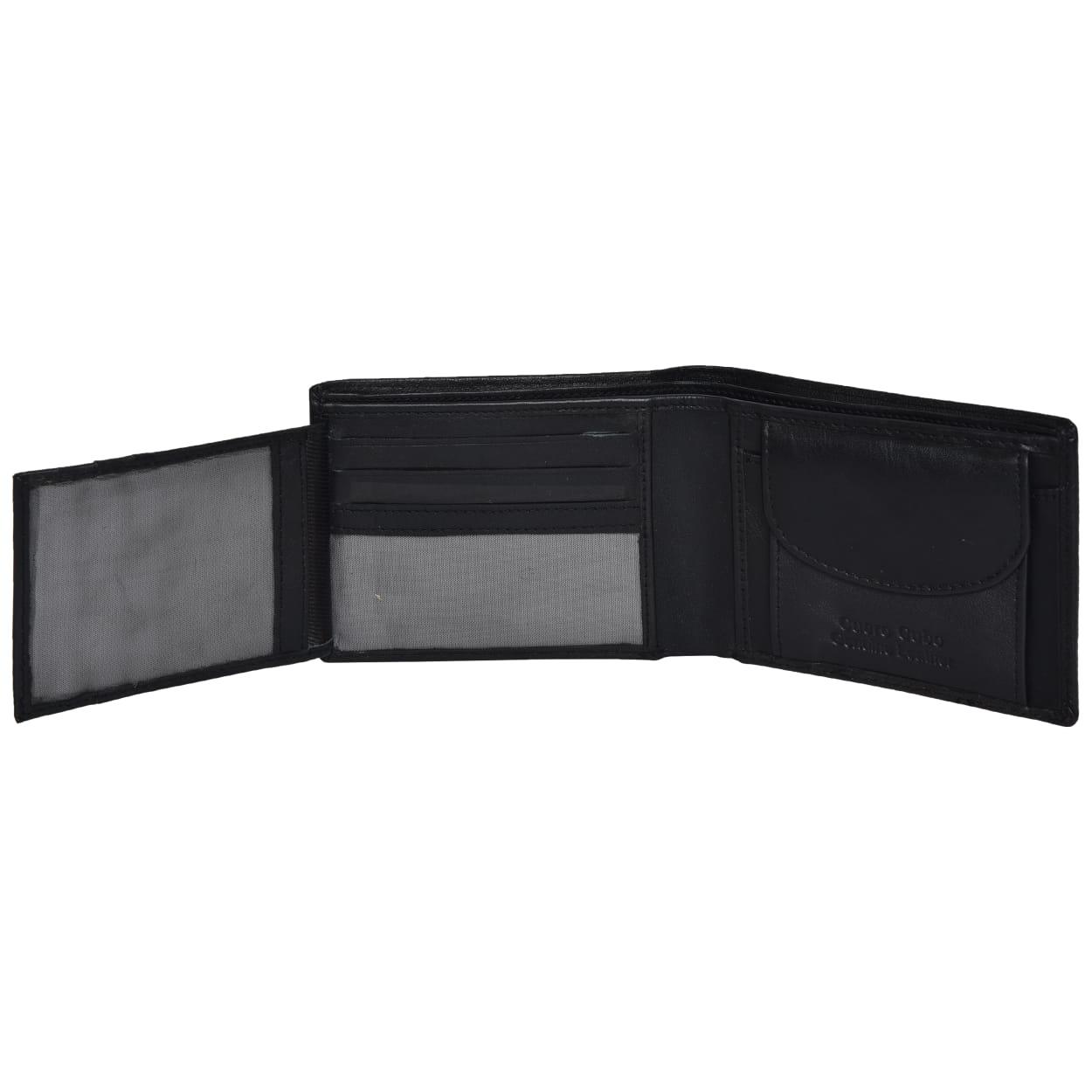 Cuero Cubo Men Formal, Casual, Ethnic, Evening/Party Black Genuine Leather Wallet