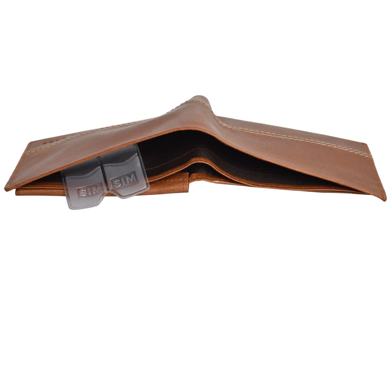 Cuero Cubo Men Formal,Casual Brown Genuine Leather Wallet