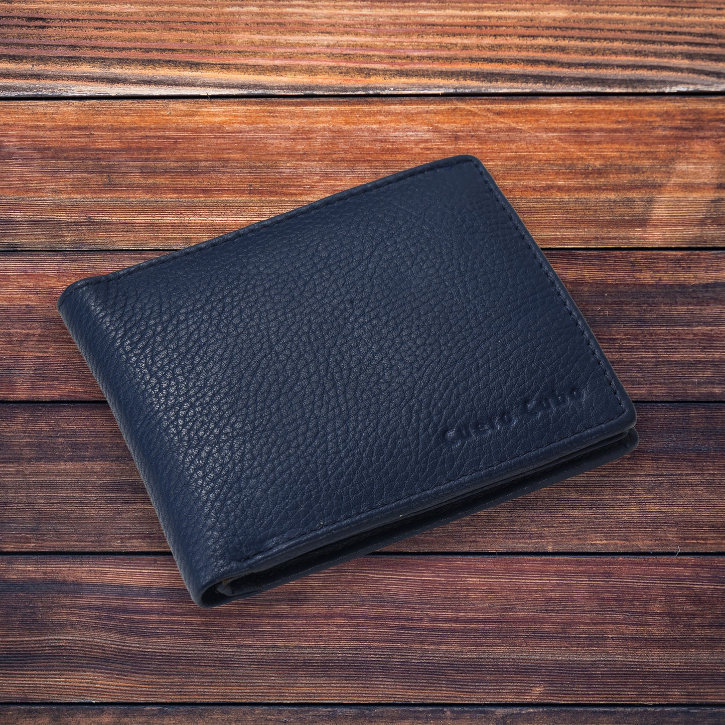 Cuero Cubo Men Formal, Casual, Ethnic, Evening/Party Blue Genuine Leather Wallet