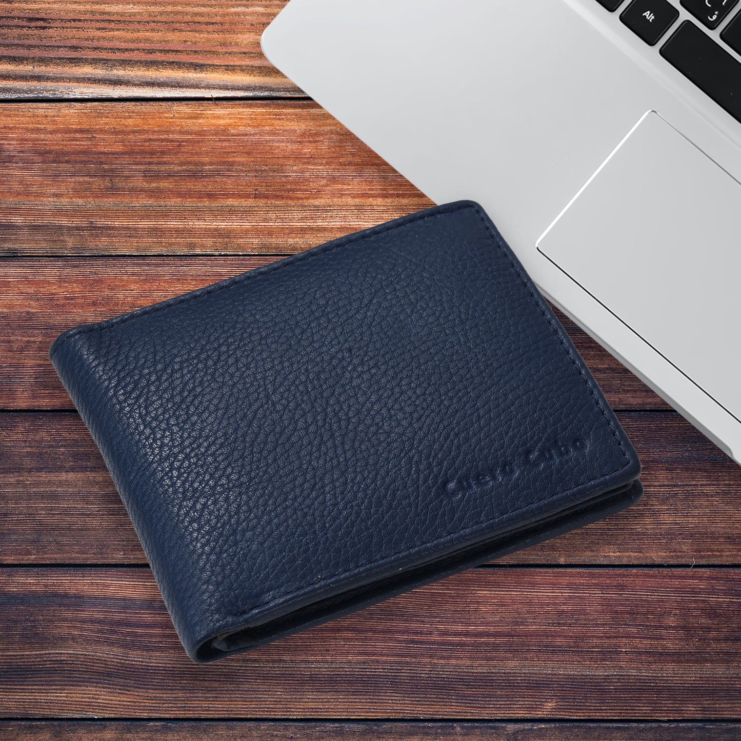 Cuero Cubo Men Formal, Casual, Ethnic, Evening/Party Blue Genuine Leather Wallet