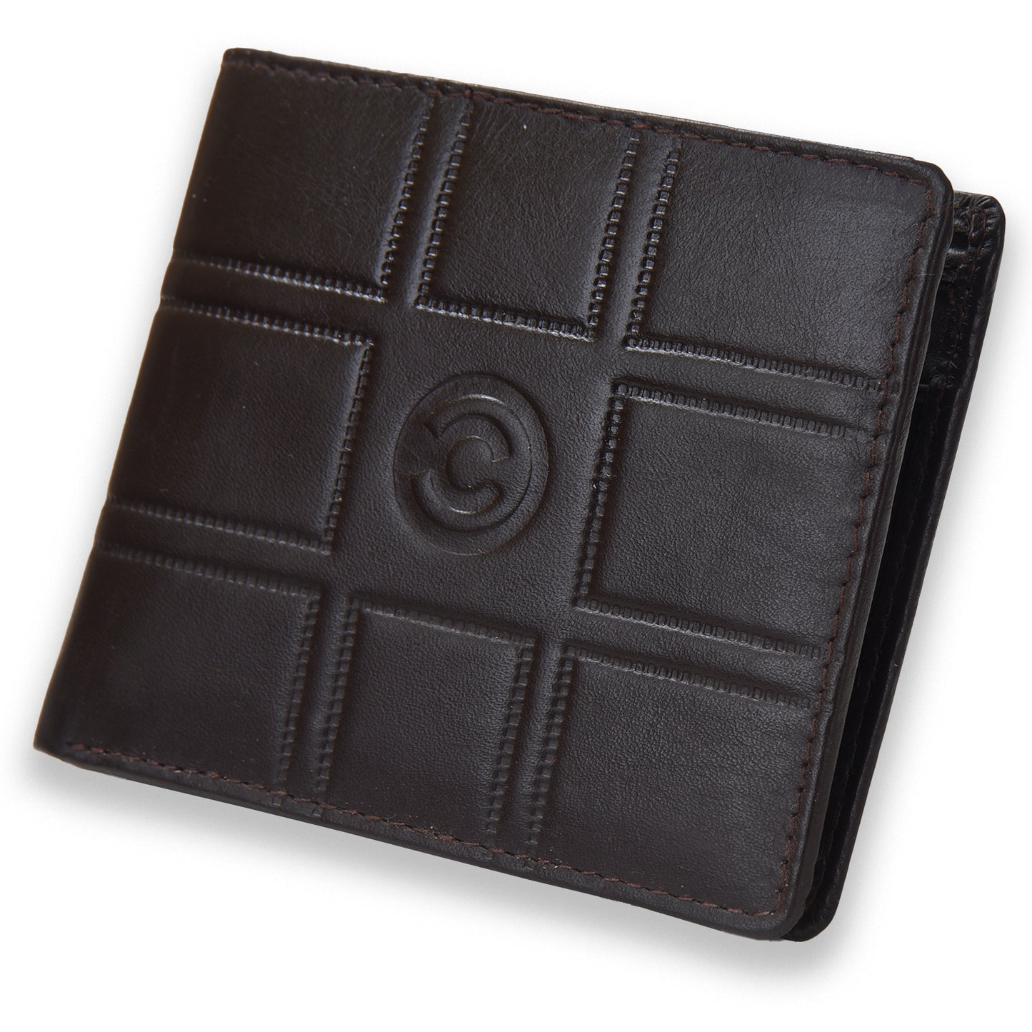 Cuero Cubo Brown Genuine Leather Men Wallet