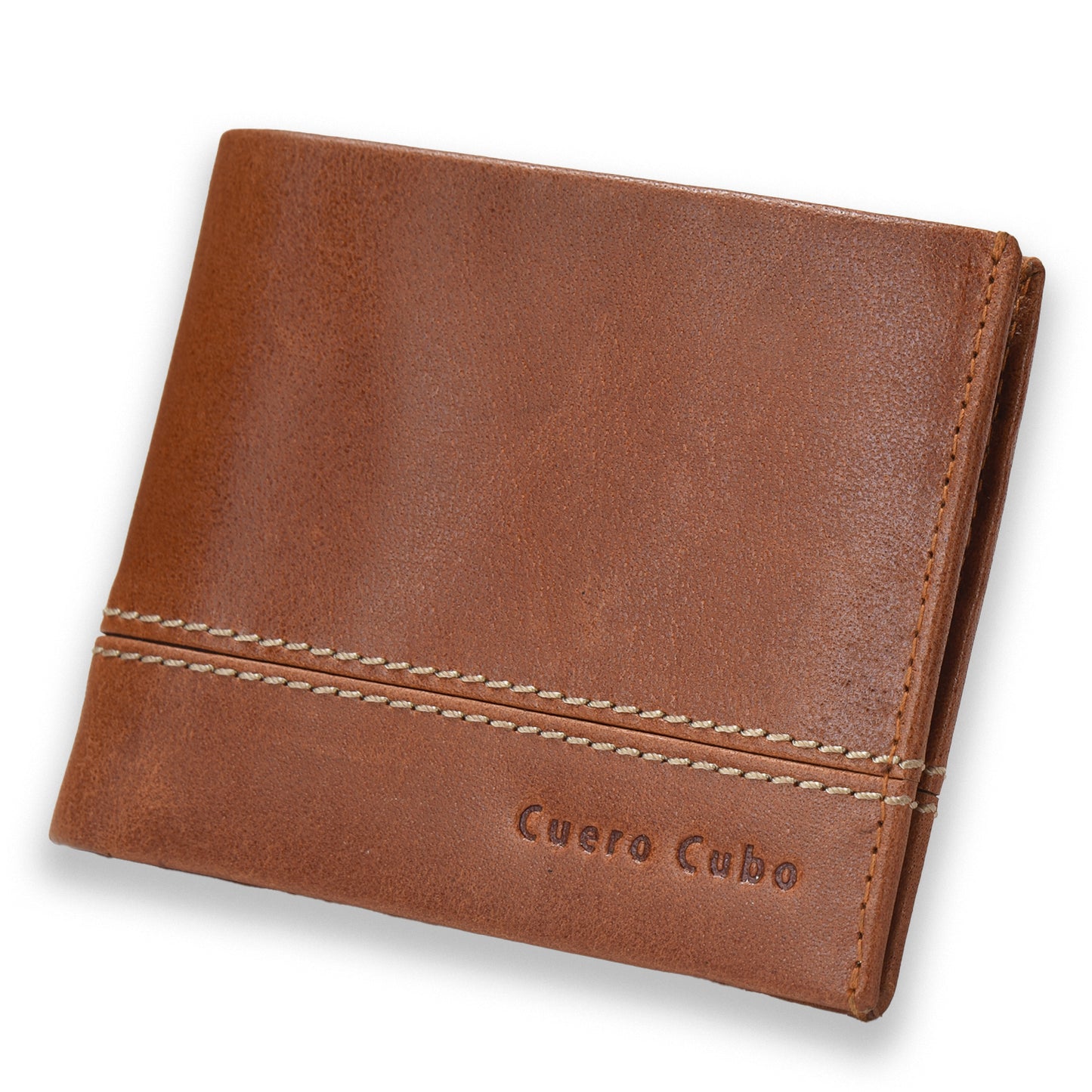 Cuero Cubo Men Formal,Casual Brown Genuine Leather Wallet