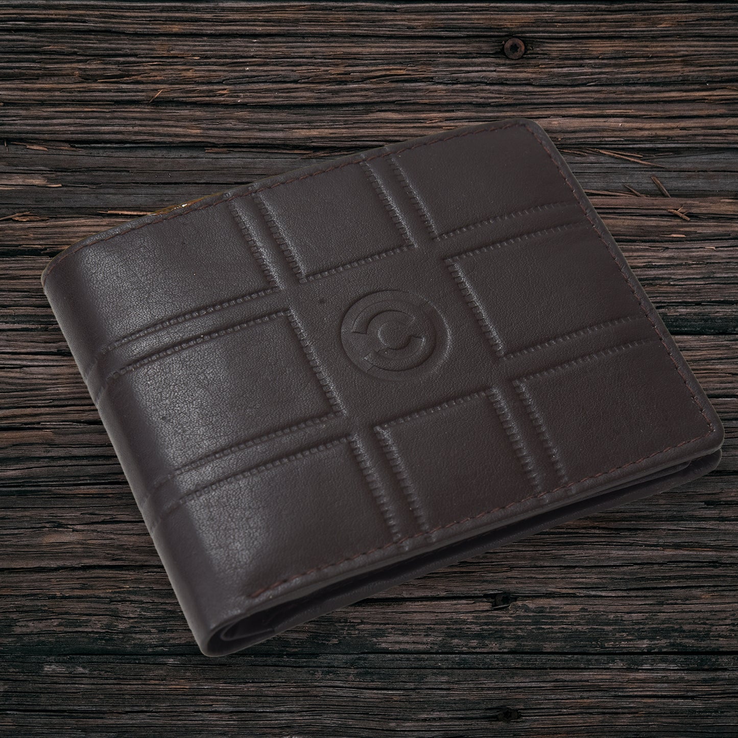 Cuero Cubo Brown Genuine Leather Men Wallet