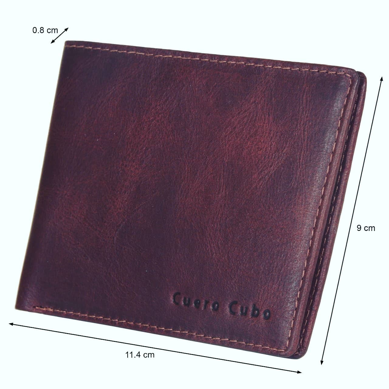 Cuero Cubo Men Formal, Casual, Ethnic, Evening/Party Brown Genuine Leather Wallet