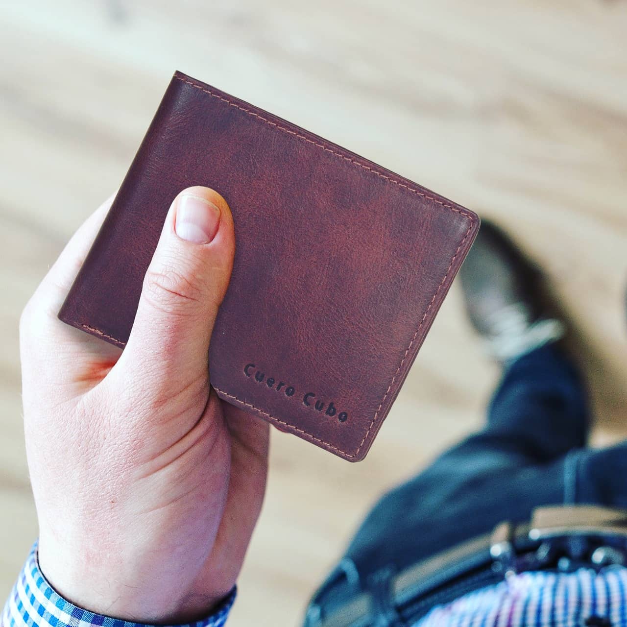 Cuero Cubo Men Formal, Casual, Ethnic, Evening/Party Brown Genuine Leather Wallet