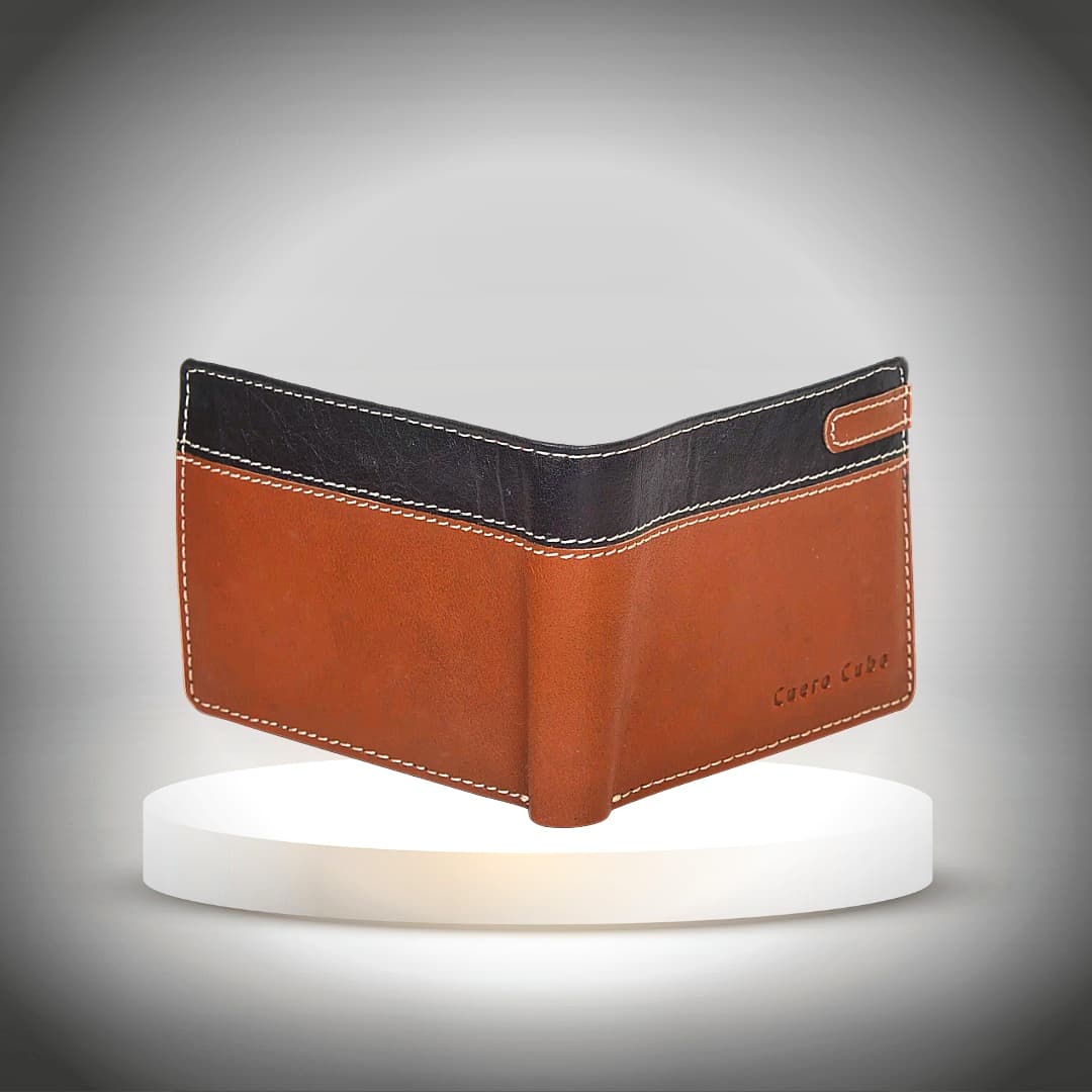 Cuero Cubo Men Formal, Casual,Trendy Brown Genuine Leather Wallet