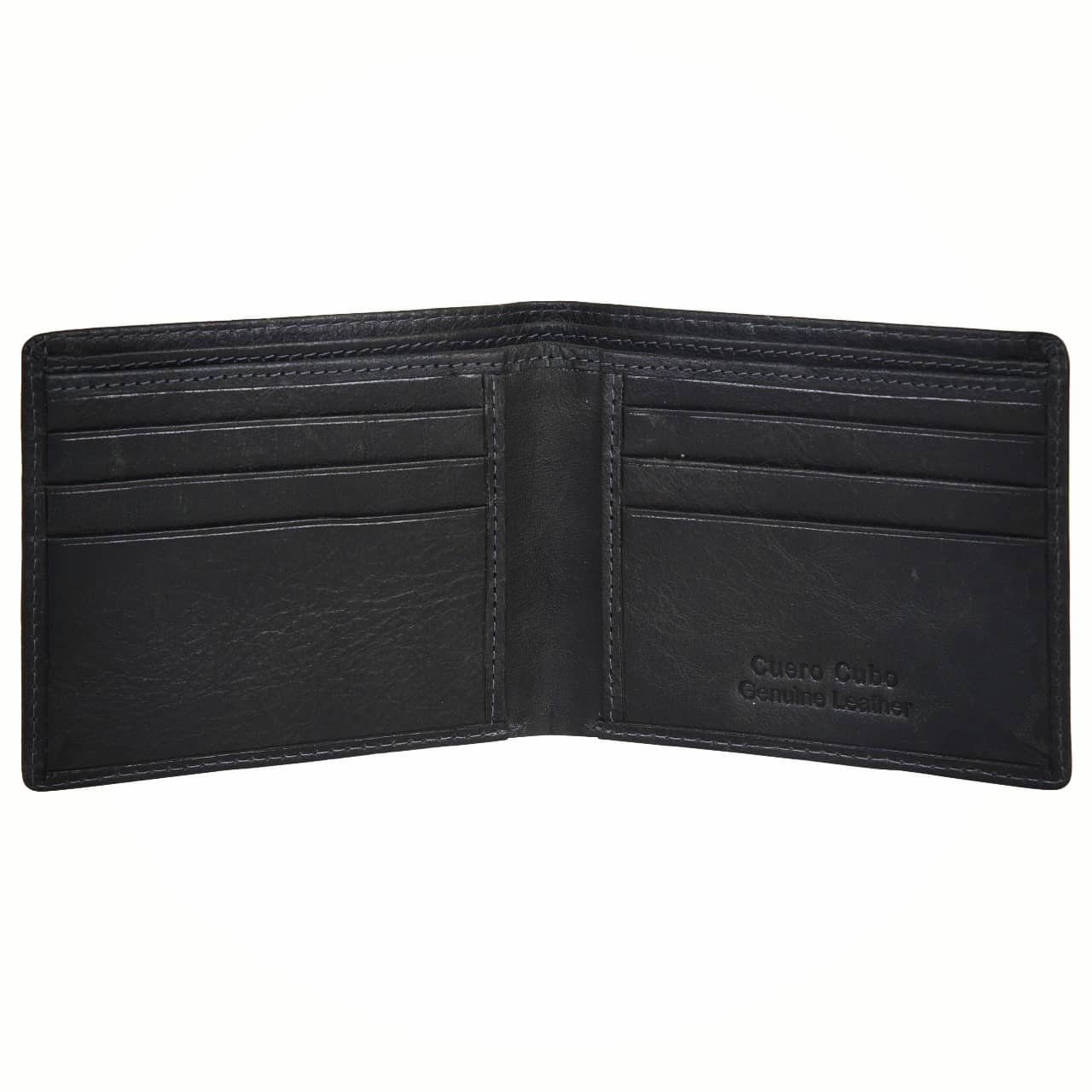 Cuero Cubo Men Formal,Casual,Evening/Party Black Genuine Leather Wallet