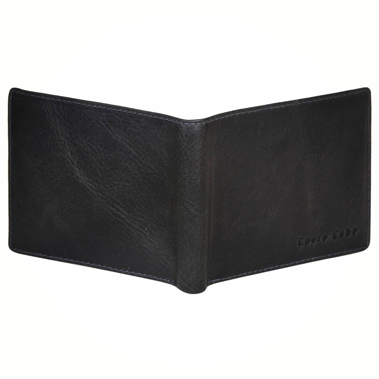 Cuero Cubo Men Formal,Casual,Evening/Party Black Genuine Leather Wallet