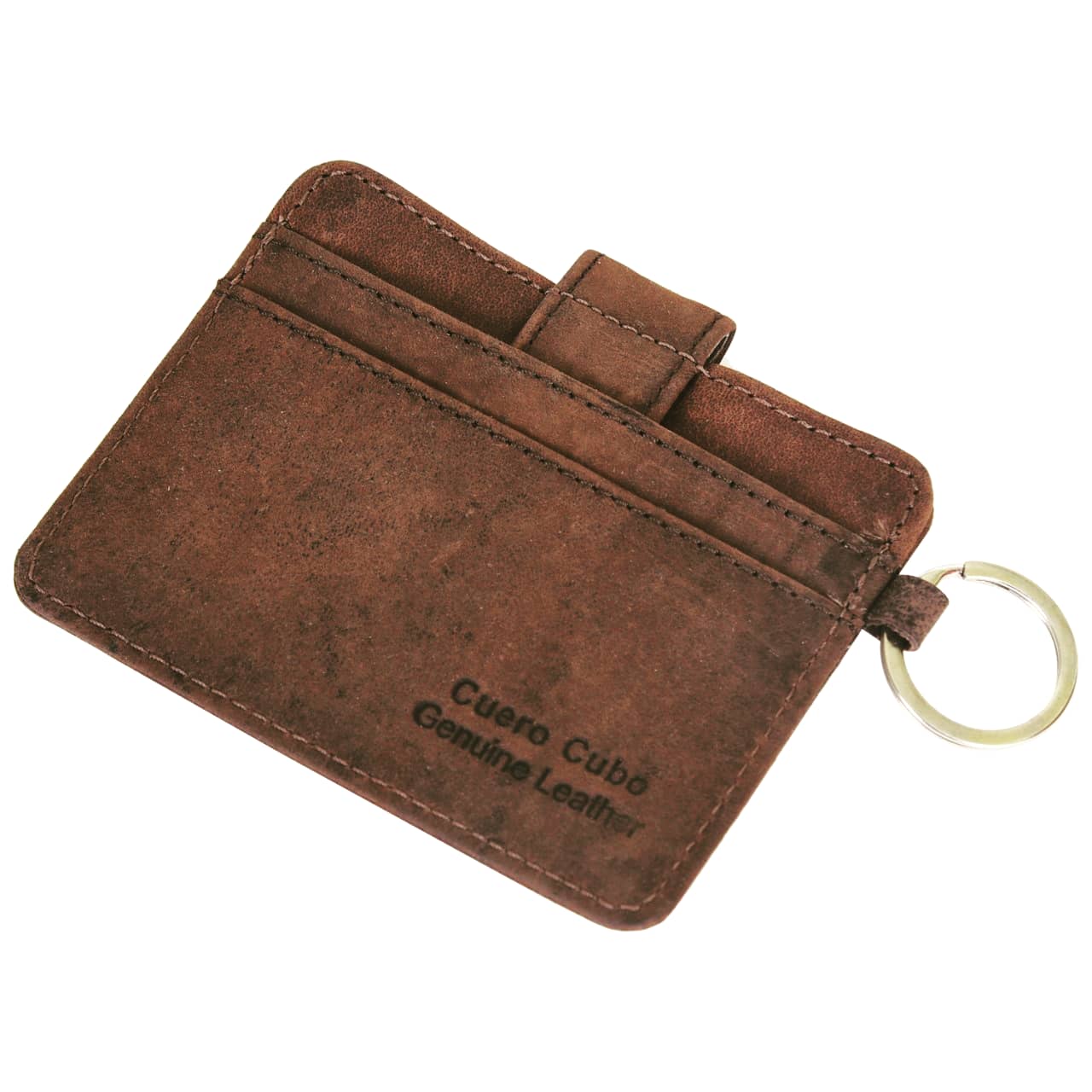 Cuero Cubo Men & Women Formal, Casual,Brown Genuine Leather Money Clip