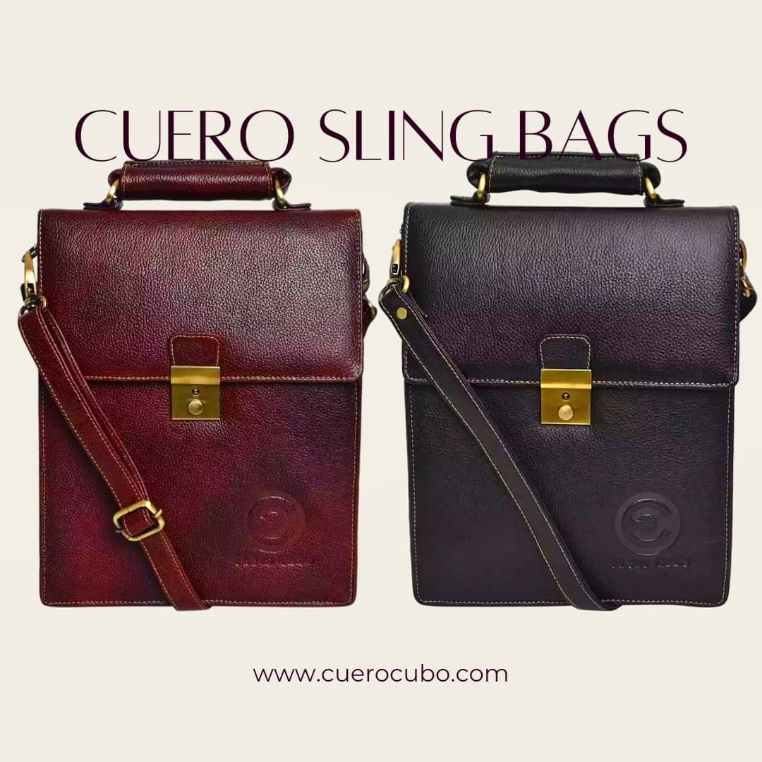 CUERO CUBO SLING BAGS! FOR HIM & HER