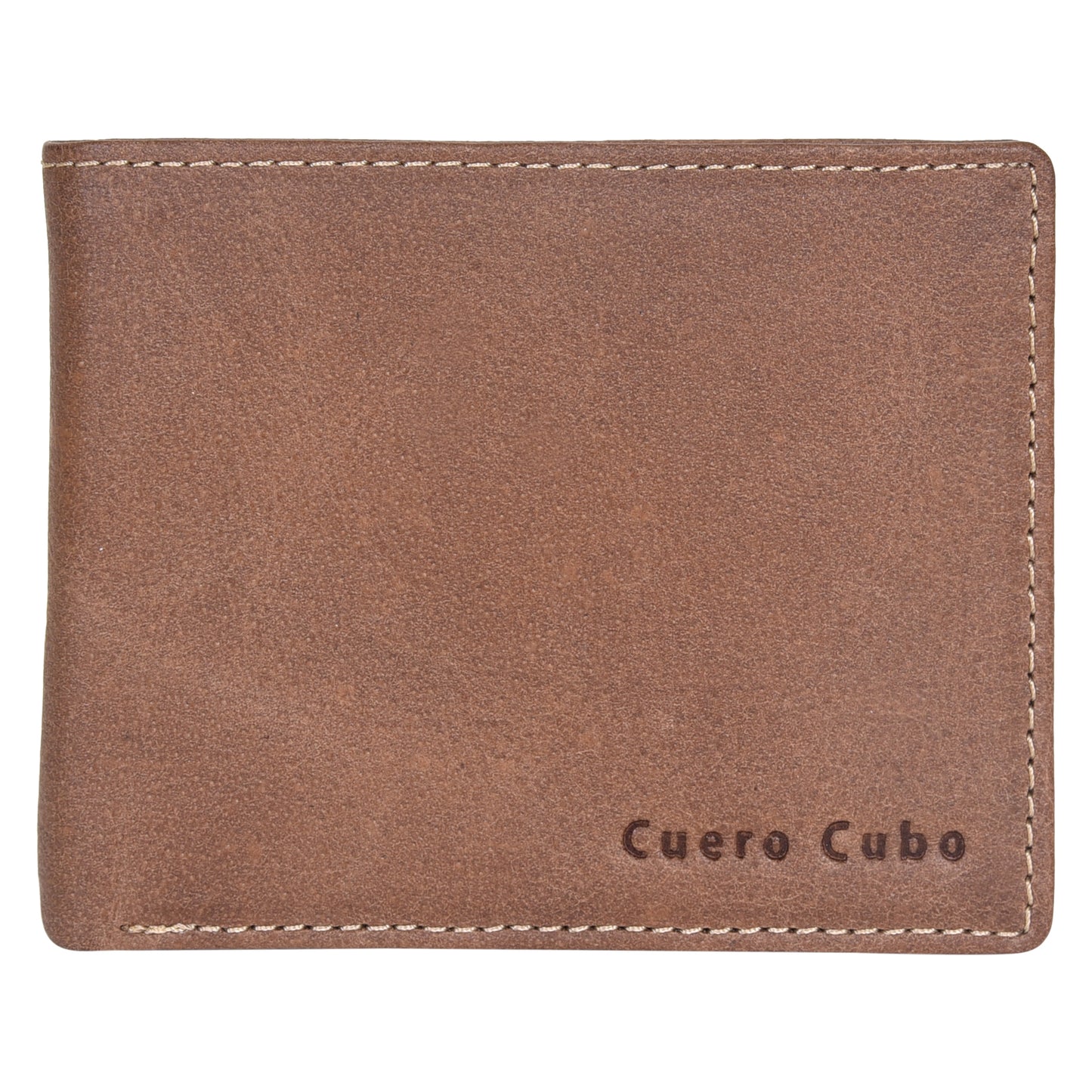 Cuero Cubo Men Brown Genuine Leather Wallet