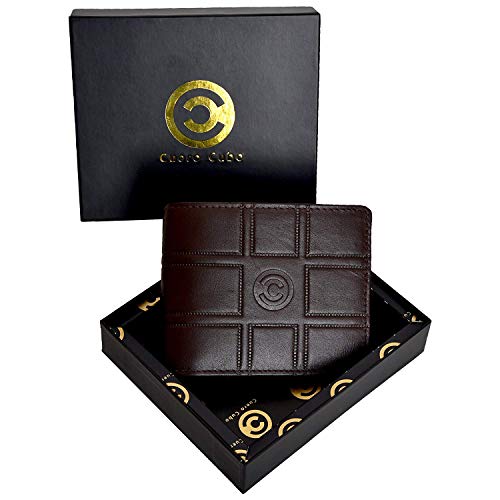 Cuero Cubo Brown Genuine Leather Men Wallet