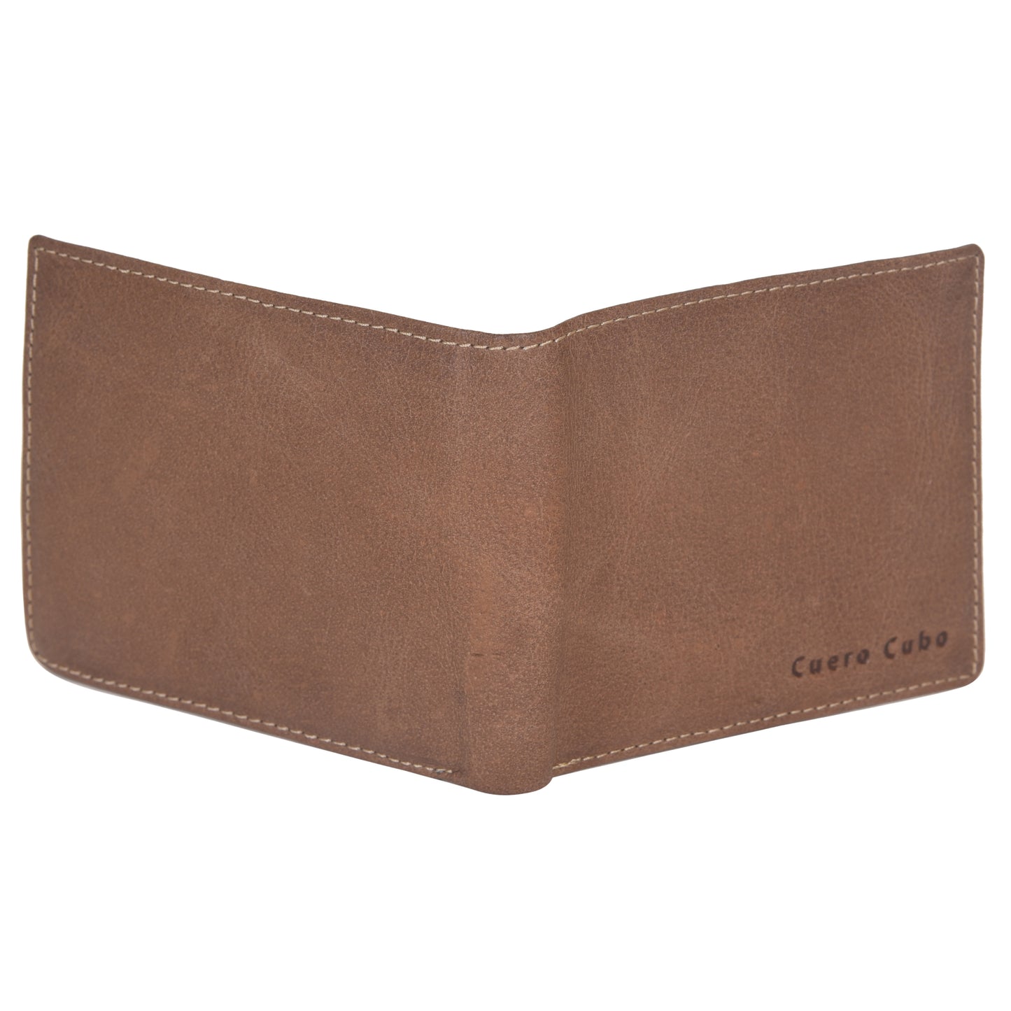 Cuero Cubo Men Brown Genuine Leather Wallet
