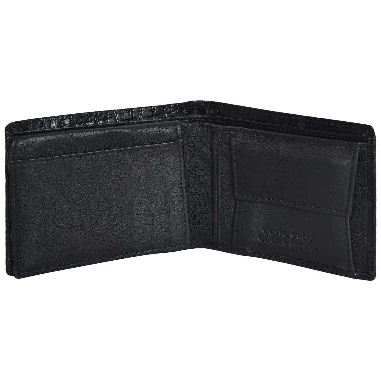 Cuero Cubo Men Casual, Formal, Ethnic, Evening/Party Black Genuine Leather Wallet
