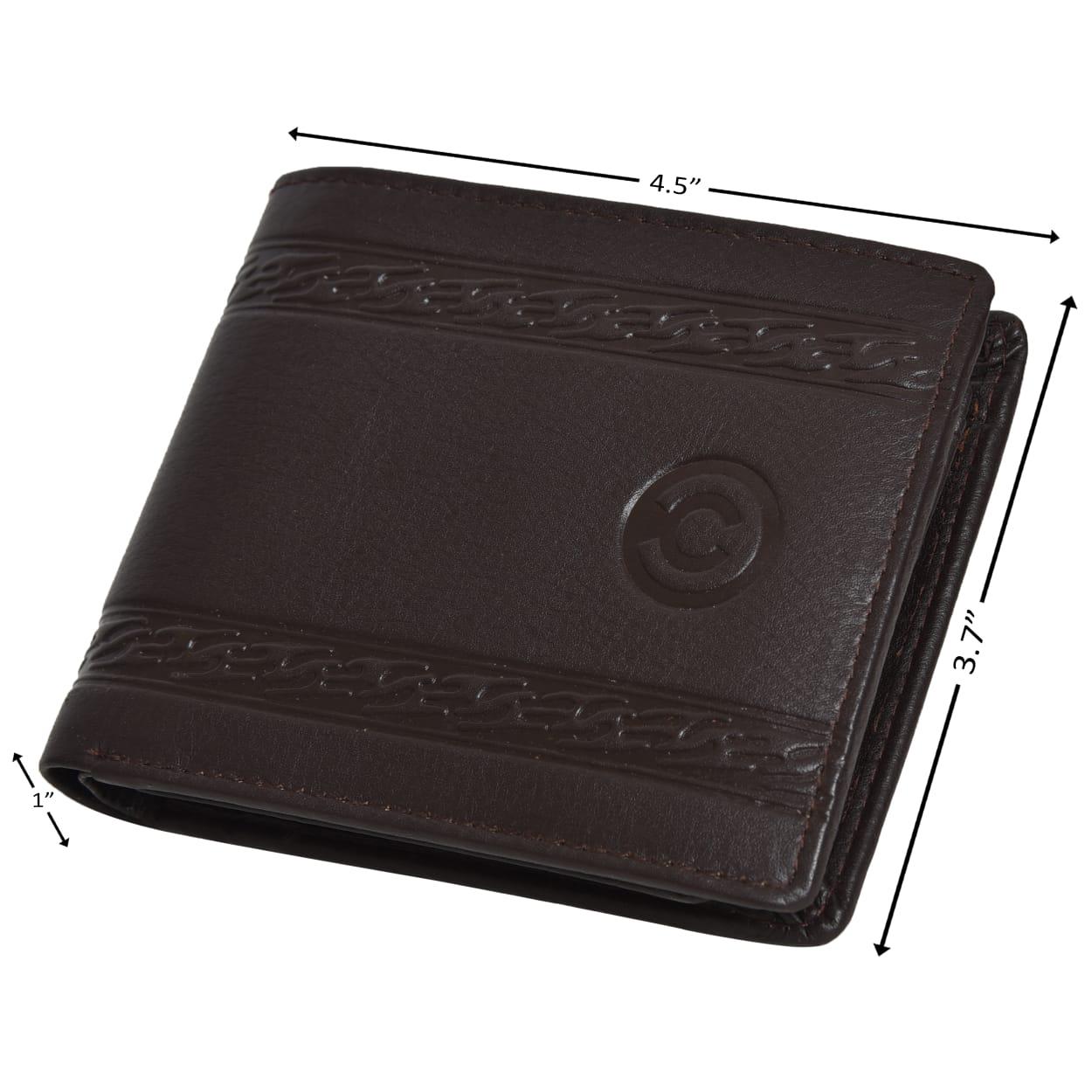 Cuero Cubo Men Formal, Casual, Ethnic, Evening/Party Brown Genuine Leather Wallet