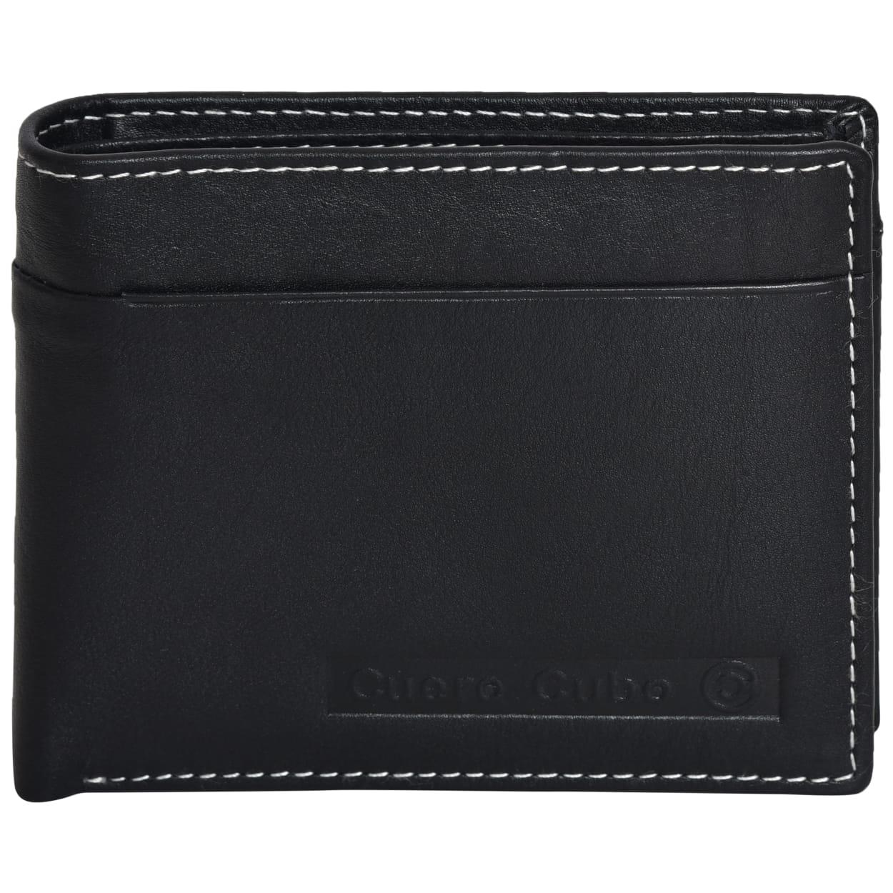 Cuero Cubo Black Leather Wallet: Distinctly Crafted for You