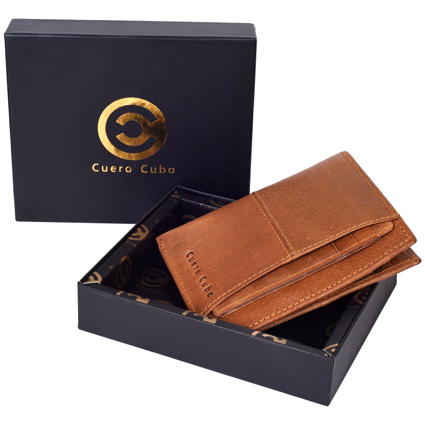 Cuero Cubo Men Formal, Casual, Brown Genuine Leather Wallet
