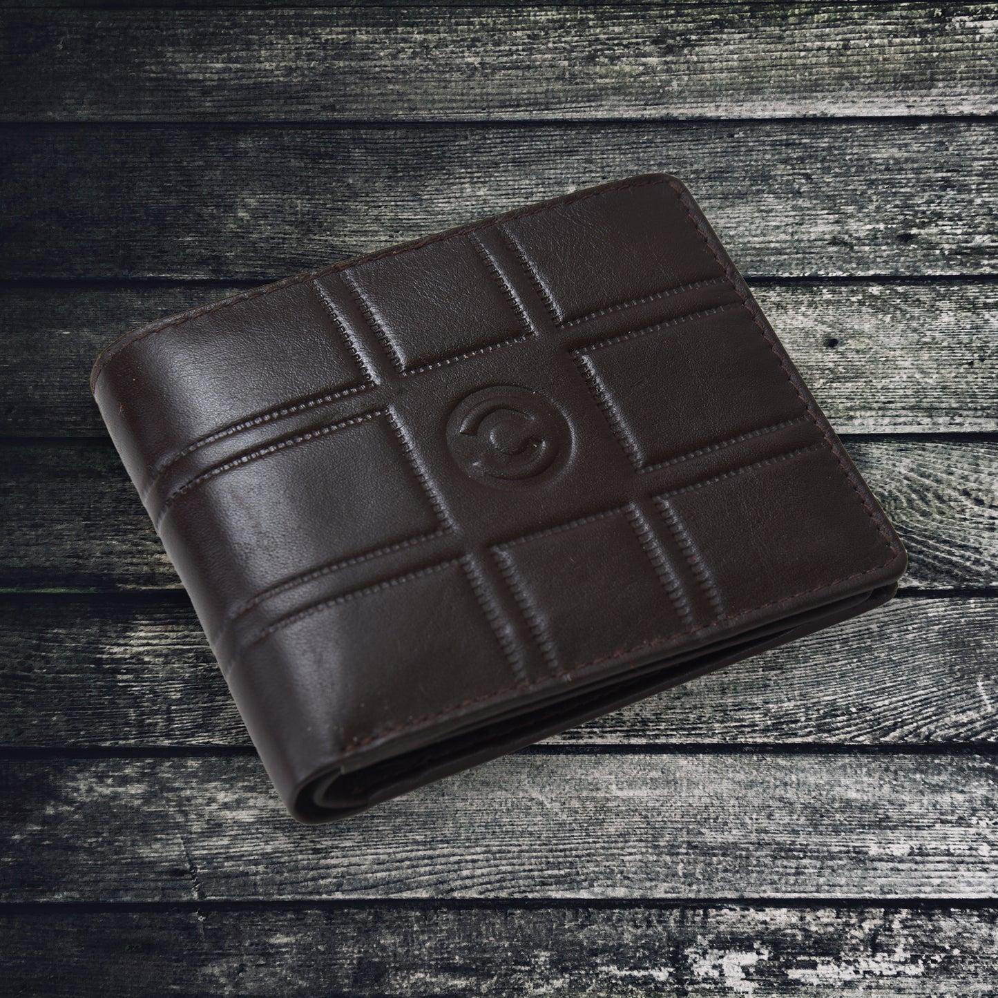 Cuero Cubo Brown Genuine Leather Men Wallet