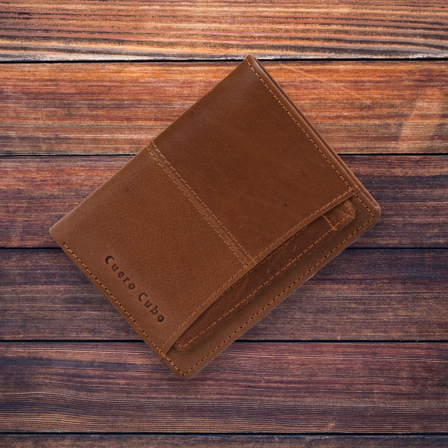 Cuero Cubo Men Formal, Casual, Brown Genuine Leather Wallet