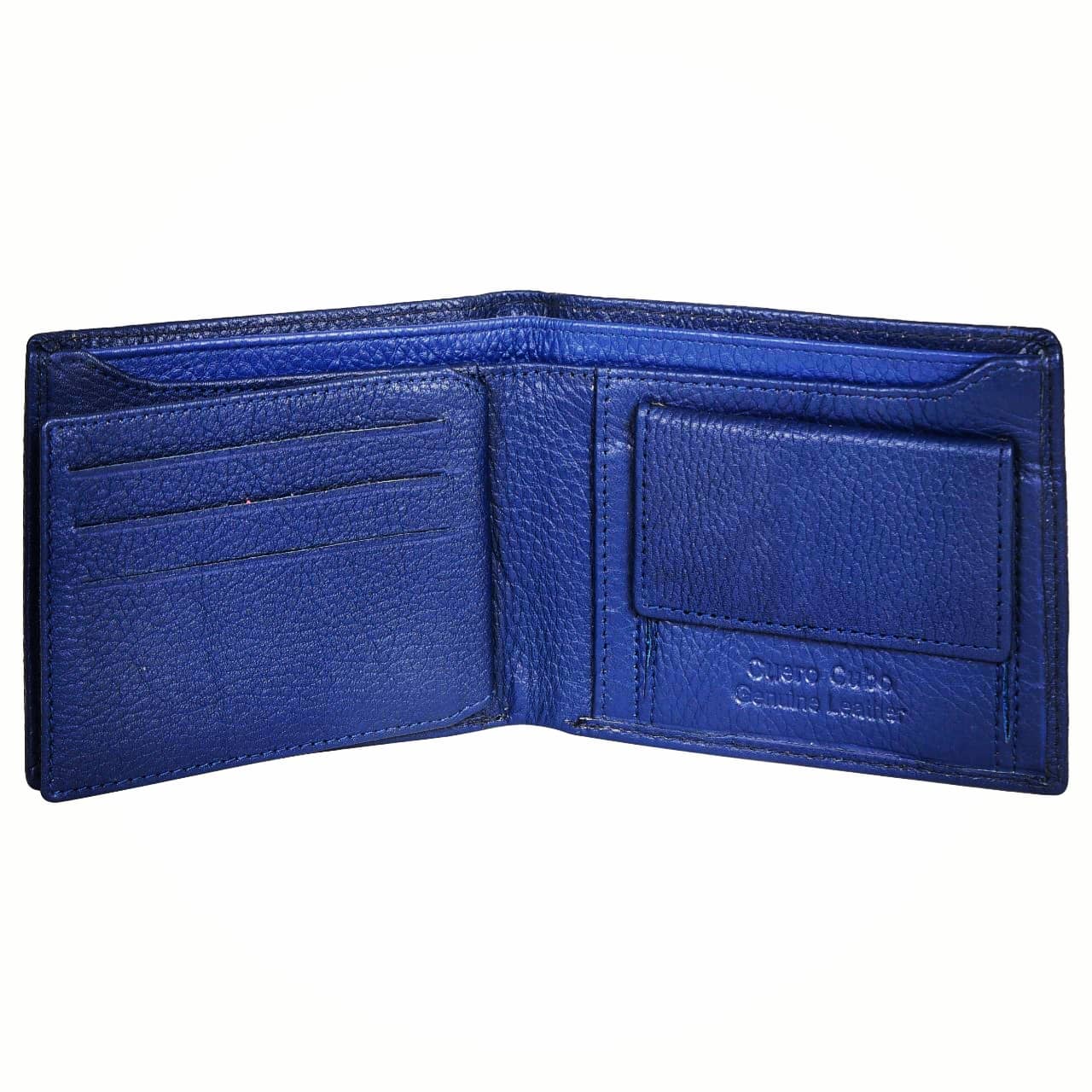 Cuero Cubo Men Formal, Casual, Ethnic, Evening/Party Blue Genuine Leather Wallet