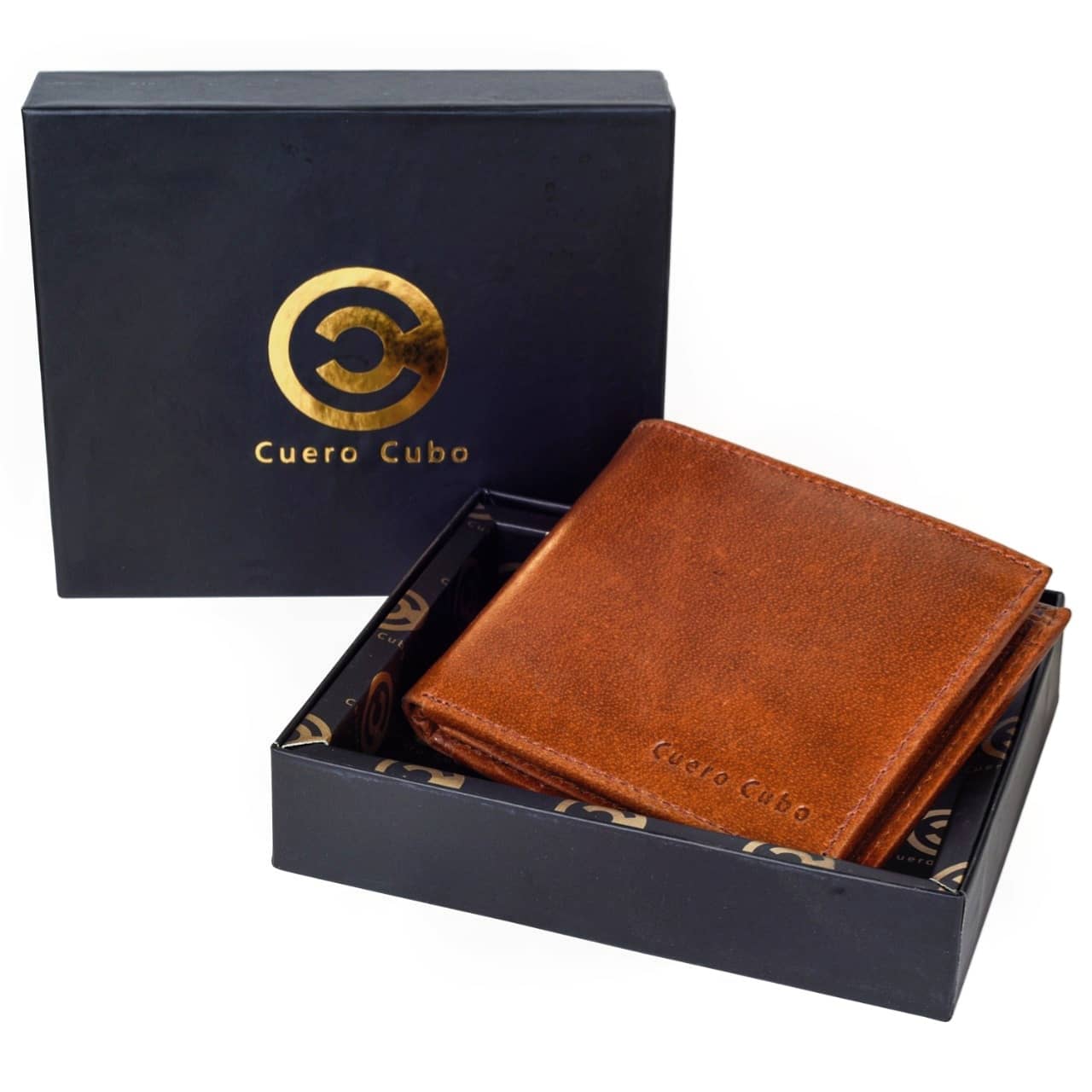 Cuero Cubo Men Formal, Casual, Ethnic, Brown Genuine Leather Wallet